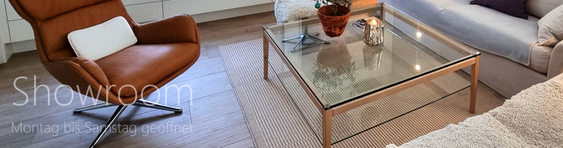 Couchtische mit Glasplatte