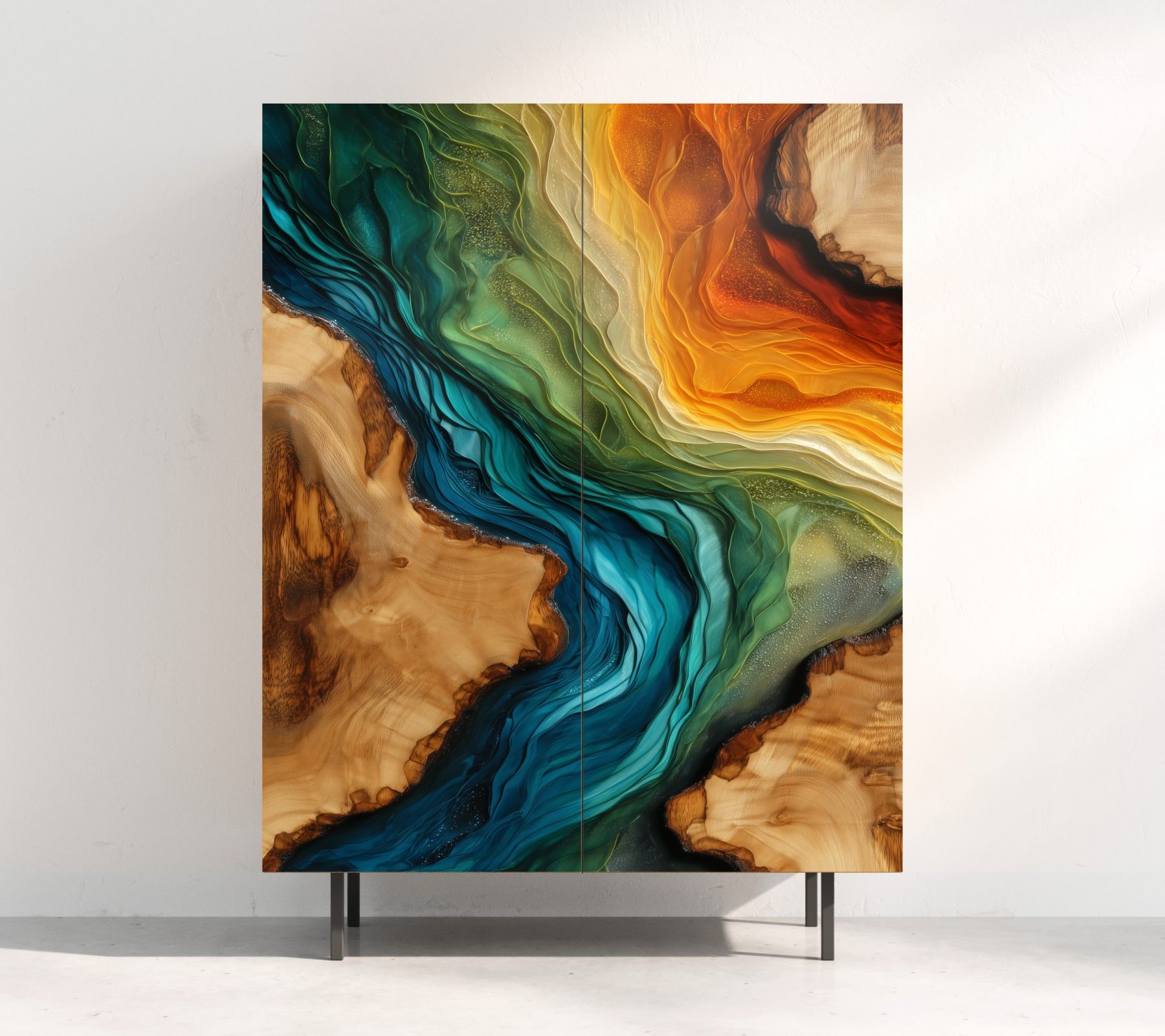 Highboard nach Maß "color-flow" Dekor Print 90 
