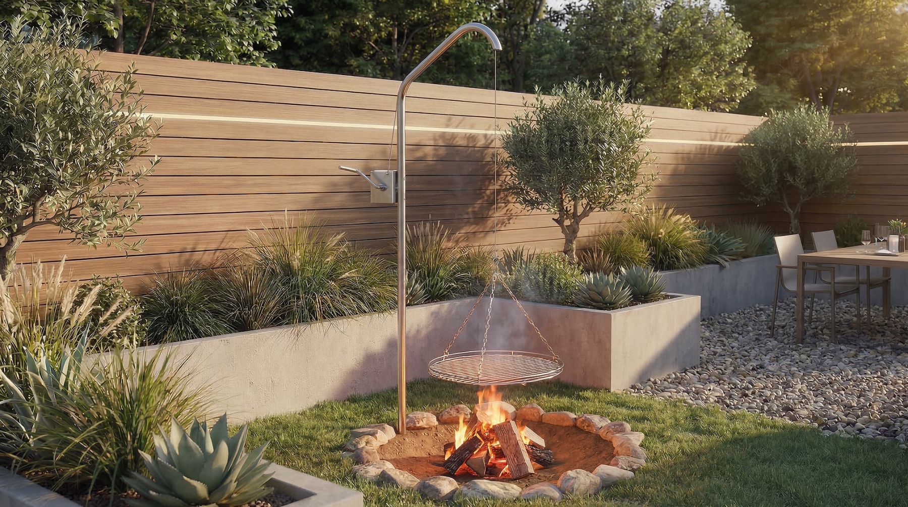 Grillgalgen Schwenker rostfrei 90cm