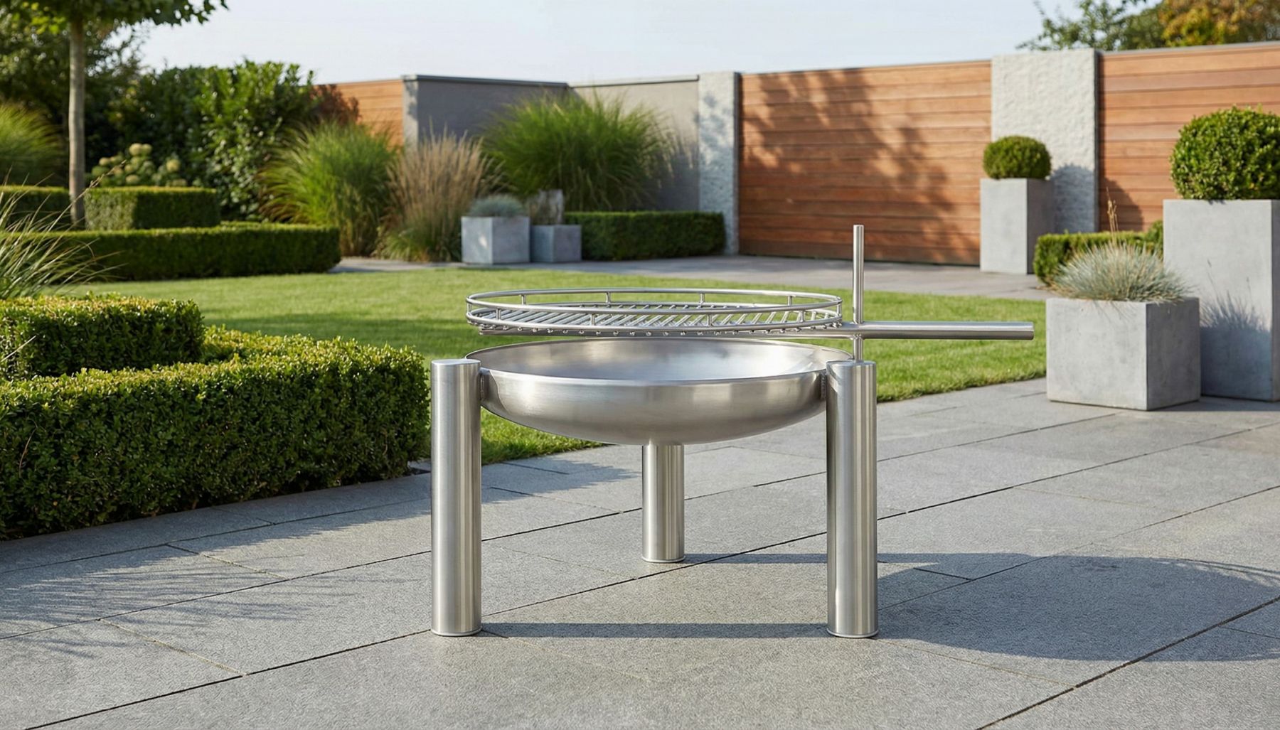 Kombigrill flach rostfrei ø 60cm