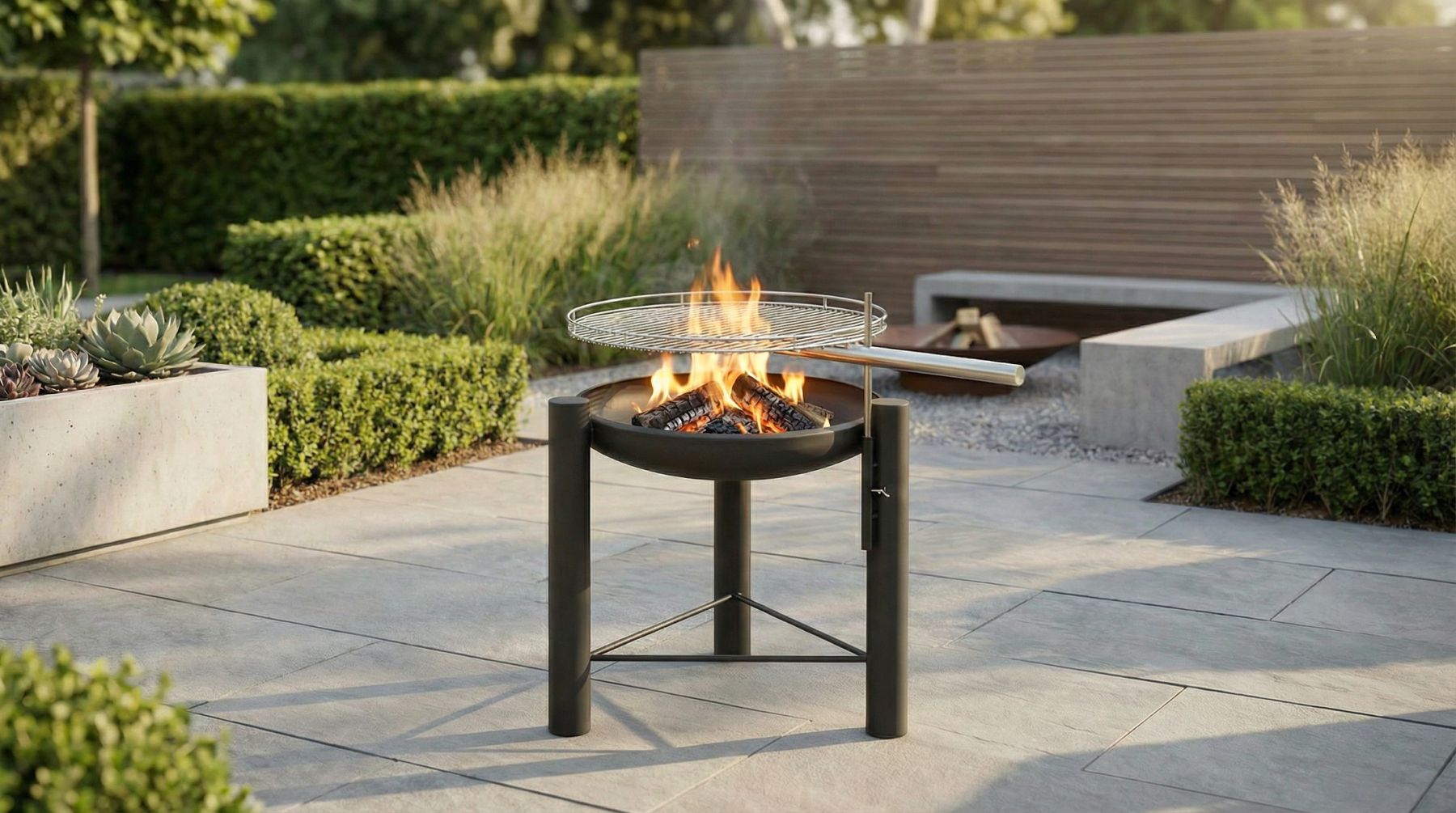 Kombigrill Standgrill beschichtet ø 70cm