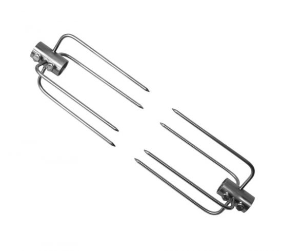 Haltklammern für Hauptspieß in Edelstahl