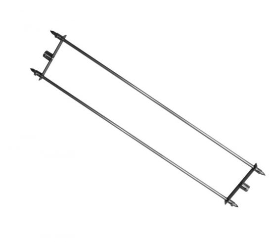 Spießaufnahme aus Edelstahl für Gastrogrill