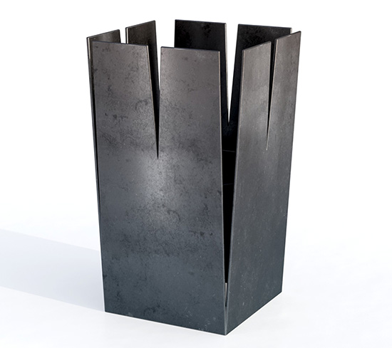 Feuerturm aus Stahl eckig