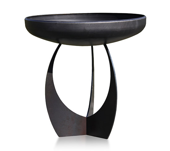 Feuerschale aus Stahl mit Standfuss