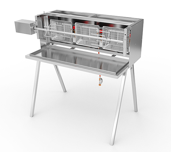 Gasgrill Edelstahl mit Fettabtropfwanne