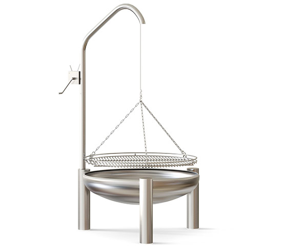 Kombination aus Grill + Feuerschale 