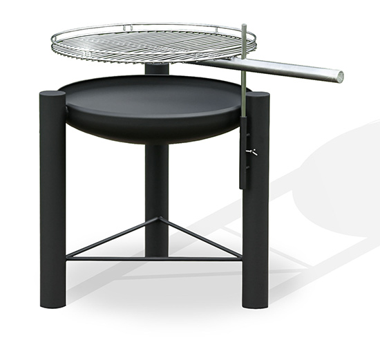 Standgrill mit Einsteckstab zur Höhenverstellung