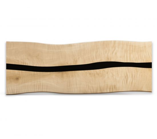 Unikat Tischplatte aus Ahorn mit Epoxidharz