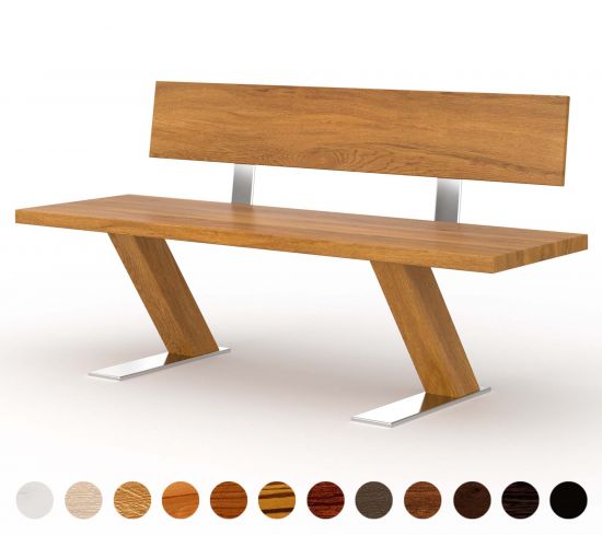 Bank Holz mit Lehne Diago 