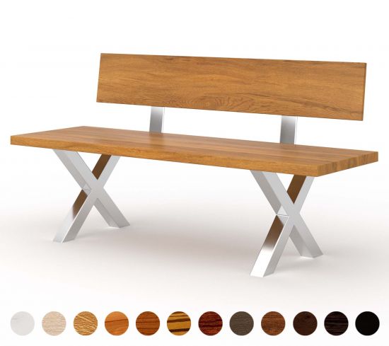 Bank Holz mit Lehne Halifax 