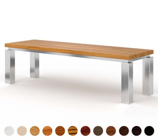 Bank Massivholz Metall New York 