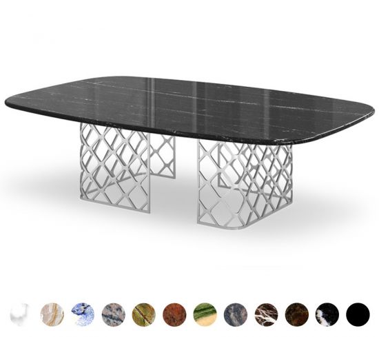 Granit Tisch Marmor Stein rund Dayton 