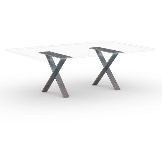 Tischgestell Phoenix X Form Stahl 