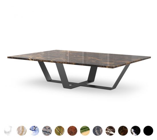 Marmortisch Stein Granit Metall Loures 