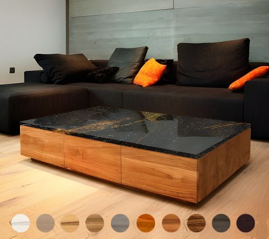 Couchtisch Bameko Steinplatte 