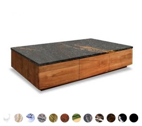 Couchtisch Bameko Steinplatte 