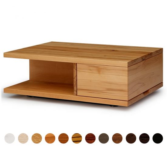 Kompakter Wohnzimmertisch aus Massivholz