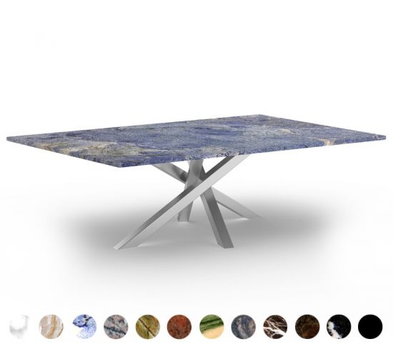 Couchtisch Marmortisch Granit Metall Onex 