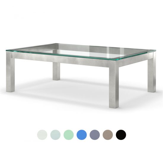 Couchtisch Metall Glas Nizza 