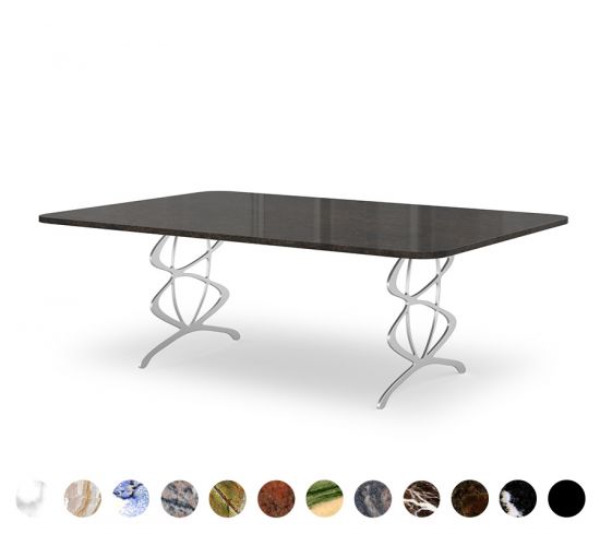 Design-Couchtisch Oviedo mit Steinplatte nach Maß