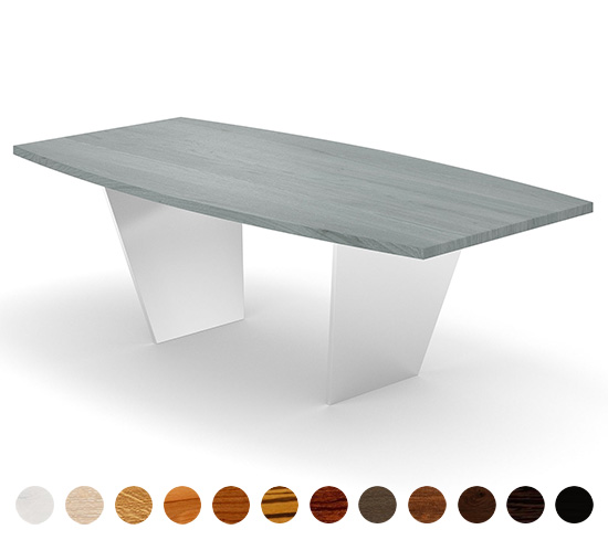 Moderner Design Couchtisch in vollmassiver Fertigung Modell Calais nach Maß konfigurierbar