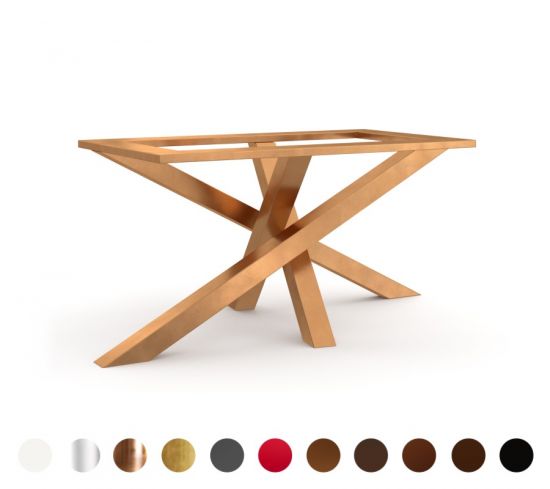 Onex - Modernes, geradliniges Tischgestell, viele Oberflächen wählbar, Fertigung nach Maß