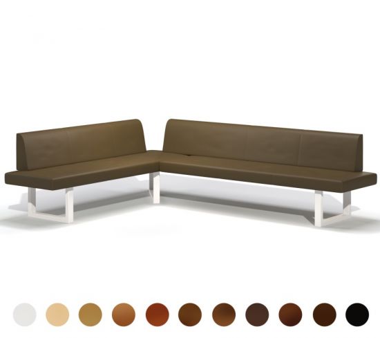 Eck Polsterbank Metall mit Lehne Imst 