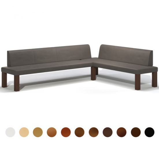 Eck Polsterbank Metall mit Lehne Bruck 