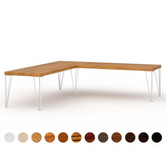 Eckbank Holz Metall Piemont 