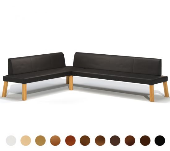 Eck Polsterbank Metall mit Lehne Baden 