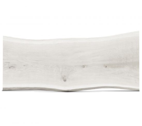 seltene Baumscheibe aus einem Stück nach Maß weiß