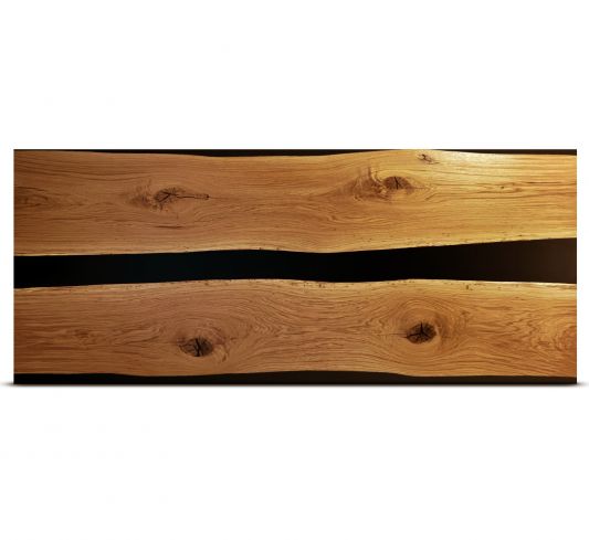 Tischplatte Wildeiche Stamm Epoxid 1 Unikat Baumscheibe