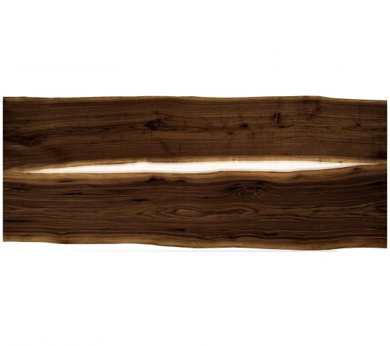 Tischplatte amerkanischem Nussbaum Stamm Epoxid 1 Unikat Baumscheibe