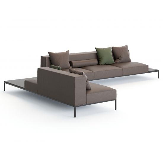 Eckcouch nach Maß Ledercouch Toscana ESF01 