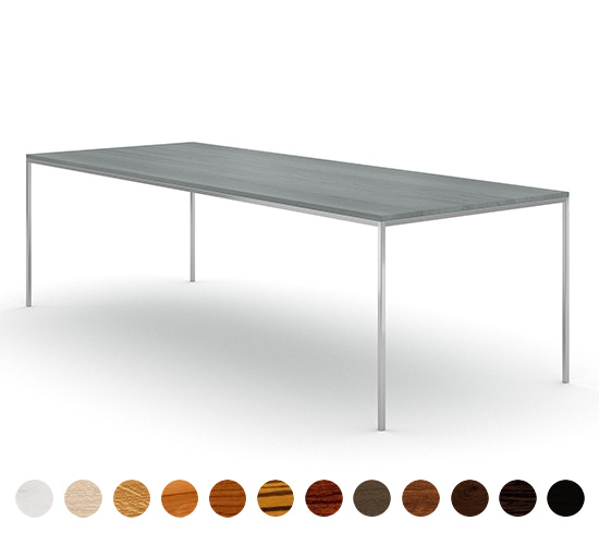 Premium Esstisch Massivholz minimalistisch mit Metallgestell Berlin 