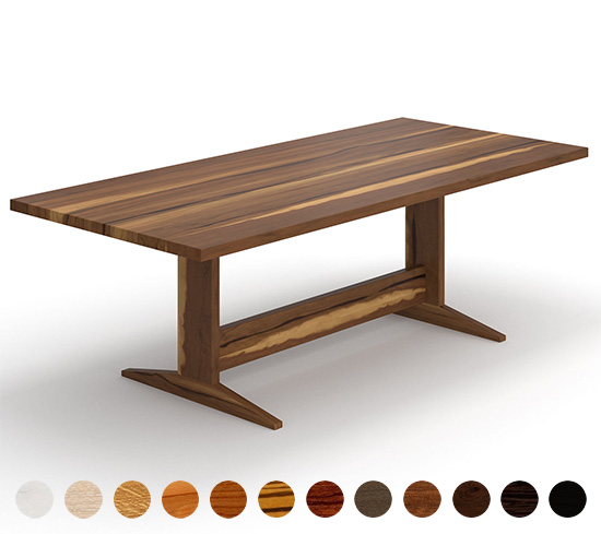 Moderner Esstisch Calabria aus Massivholz nach Ihren Wünschen gefertigt