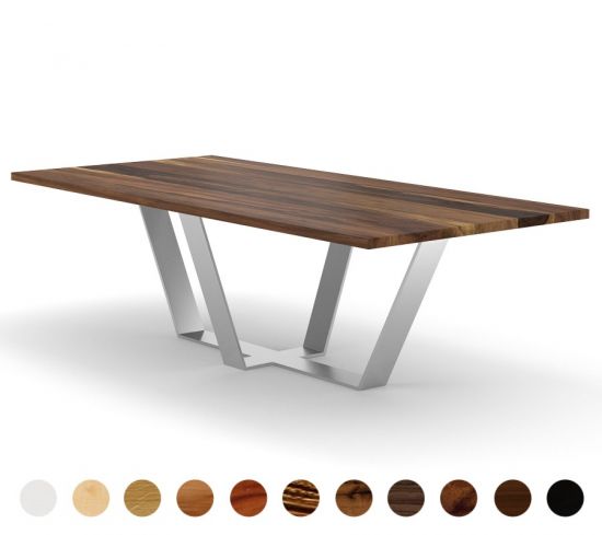 Moderner Esstisch mit Säulengestell Loures - Fertigung auf Maß.