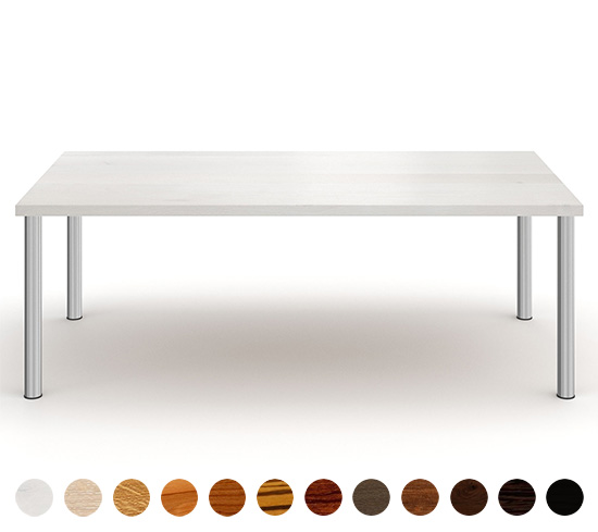 Schicker Esstisch Madera mit Metallbeinen auf Maß für Ihren Wohnbereich passend konfigurierbar