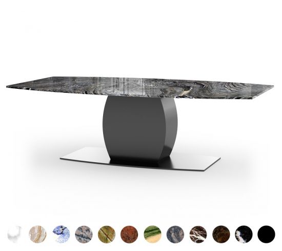 Säulentisch Deluxe Granit Tischplatte Mittelfuß Amsterdam 