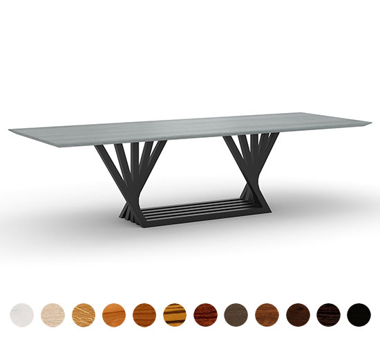 Tisch Landshut - Dieser Holztisch besteht aus Massivholz und kann bequem nach Mass gestaltet werden