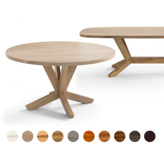 Edler Volholz Tisch Vaduz nach Maß gefertigt