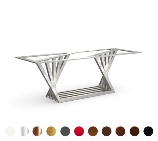 Landshut - Modernes, geradliniges Tischgestell, viele Oberflächen wählbar, Fertigung nach Maß