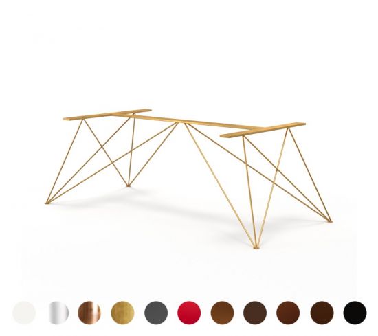 Koblenz - Modernes, geradliniges Tischgestell, viele Oberflächen wählbar, Fertigung nach Maß