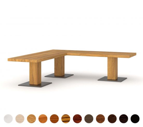 Eckbank Holz Metall Dublin 