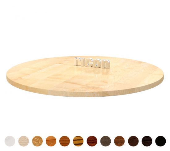 Massivholztischplatte nach Maß (Rund) 