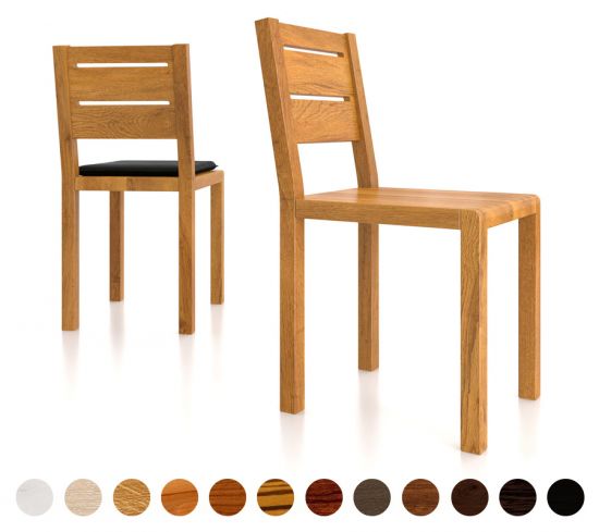 Esszimmerstuhl Holz massiv Chicago 