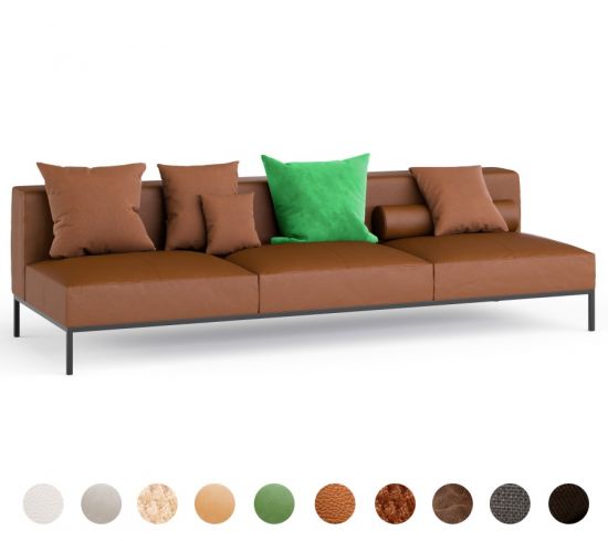 Couch nach Maß Ledercouch Toscana SF011 