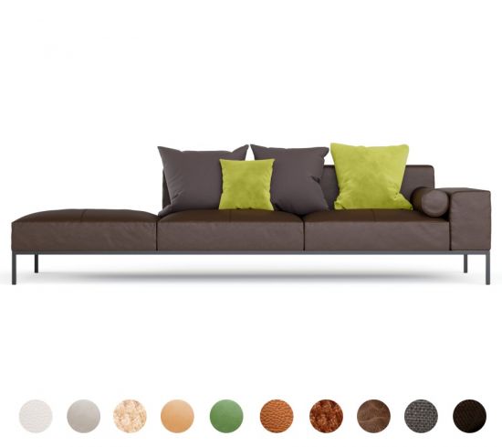 Couch nach Maß Ledercouch Toscana SF012 