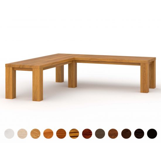 Milano - solide Eckbank aus Massivholz bequem online konfigurieren 